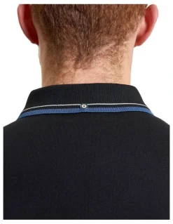 Ben Sherman Signature Pique Polo in Black