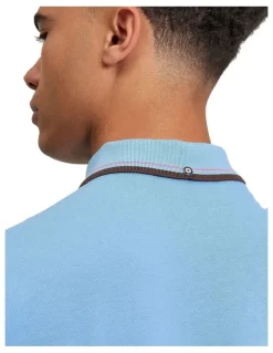 Ben Sherman Signature Pique Polo in Pale Blue