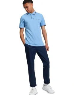 Ben Sherman Signature Pique Polo in Pale Blue