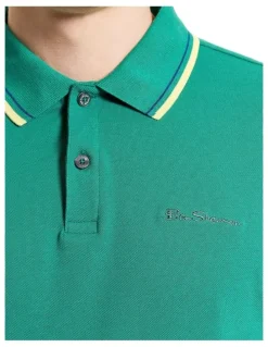 Ben Sherman Signature Pique Polo in Bright Green