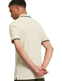 Ben Sherman Signature Pique Polo Shirt in Fog