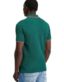 Ben Sherman Signature Pique Polo in Dark Green