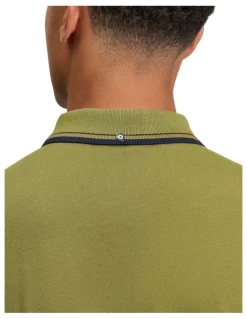 Ben Sherman Signature Pique Polo Shirt in Green