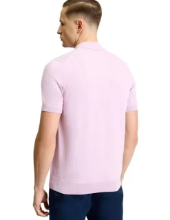 Ben Sherman Signature Short Sleeve Polo in Lilac