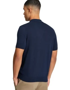 Ben Sherman Signature Short Sleeve Polo in Dark Navy