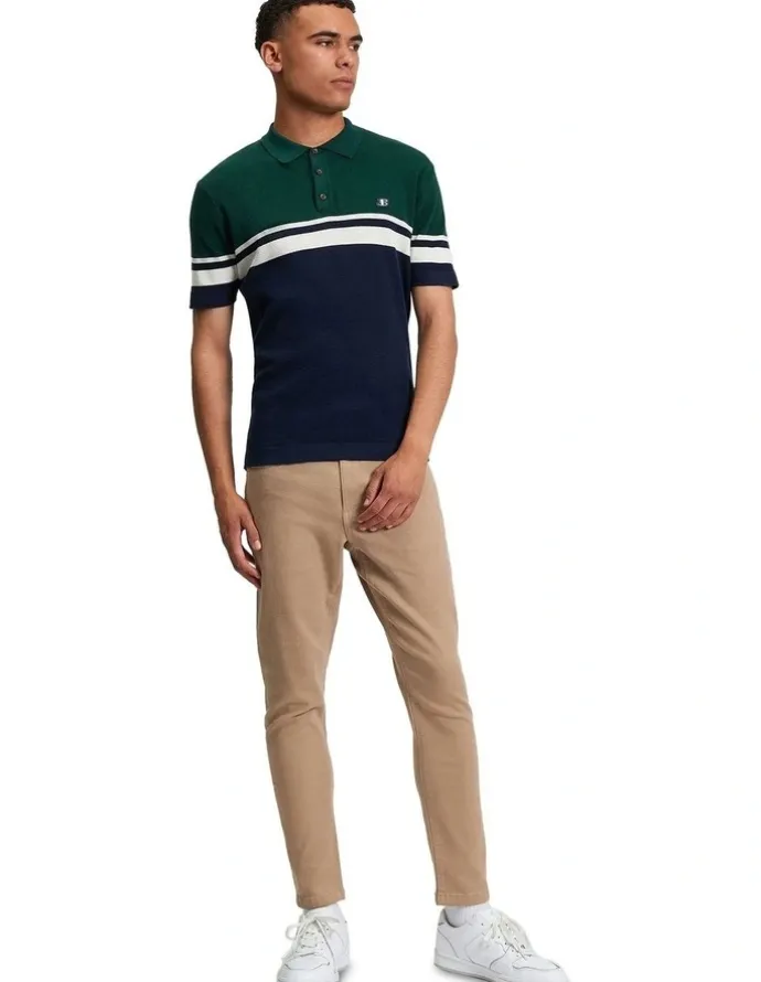 Ben Sherman Sport Block Polo in Dark Navy