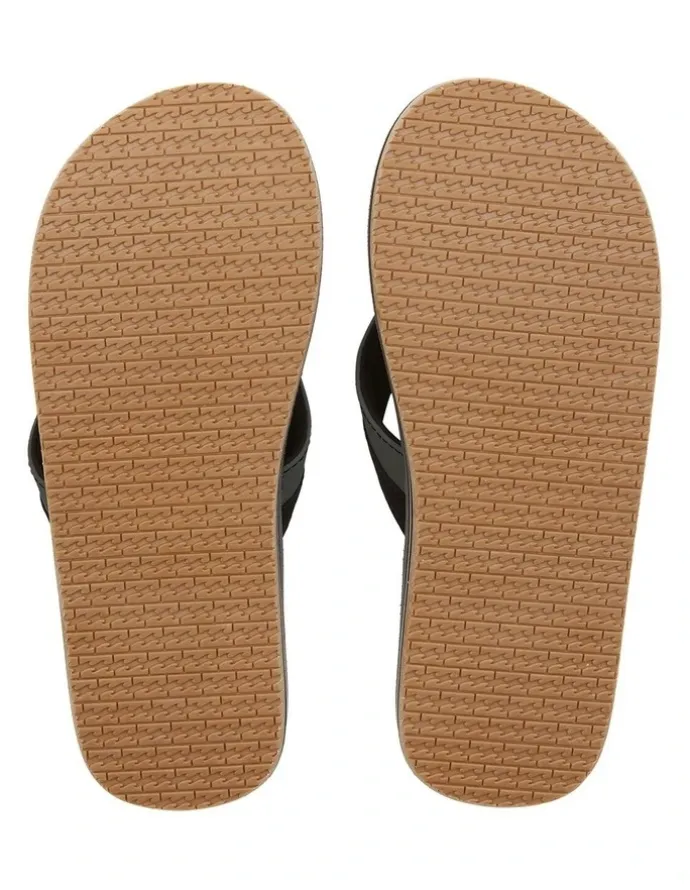 Billabong All Day Impact Thongs in Char Black