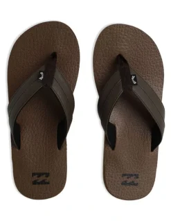 Billabong All Day Impact Cush Thongs In Camel