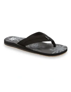 Billabong All Day Impact Print Sandals in Black