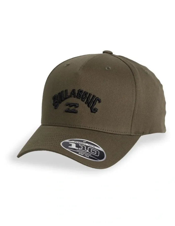 Billabong Arch Flexfit 110 Snapback Cap in Dark Military