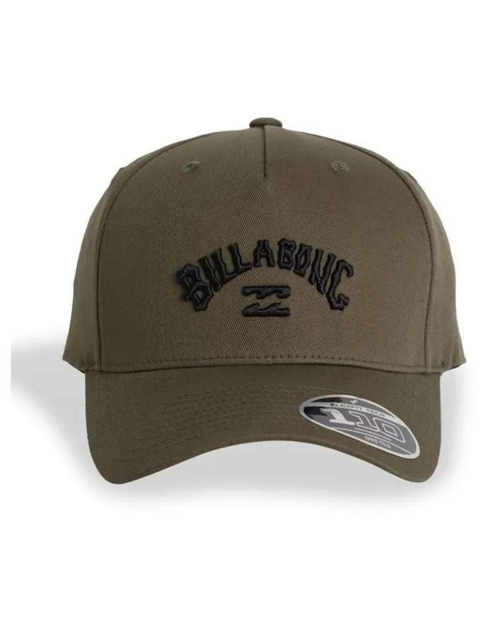 Billabong Arch Flexfit 110 Snapback Cap in Dark Military