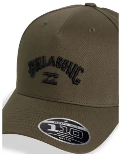 Billabong Arch Flexfit 110 Snapback Cap in Dark Military
