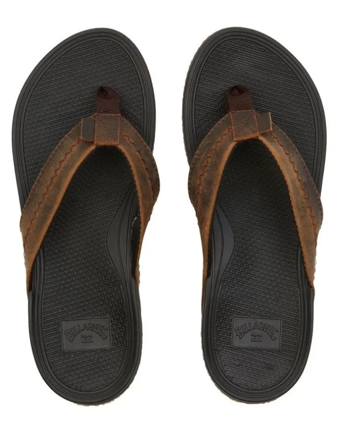 Billabong Brunswick Leather Sandals in Black
