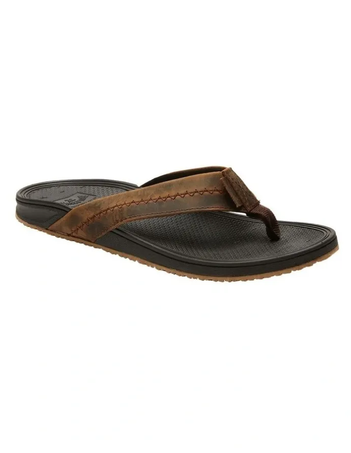 Billabong Brunswick Leather Sandals in Black