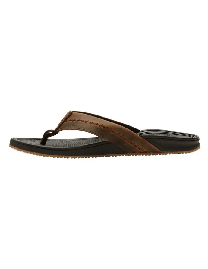 Billabong Brunswick Leather Sandals in Black