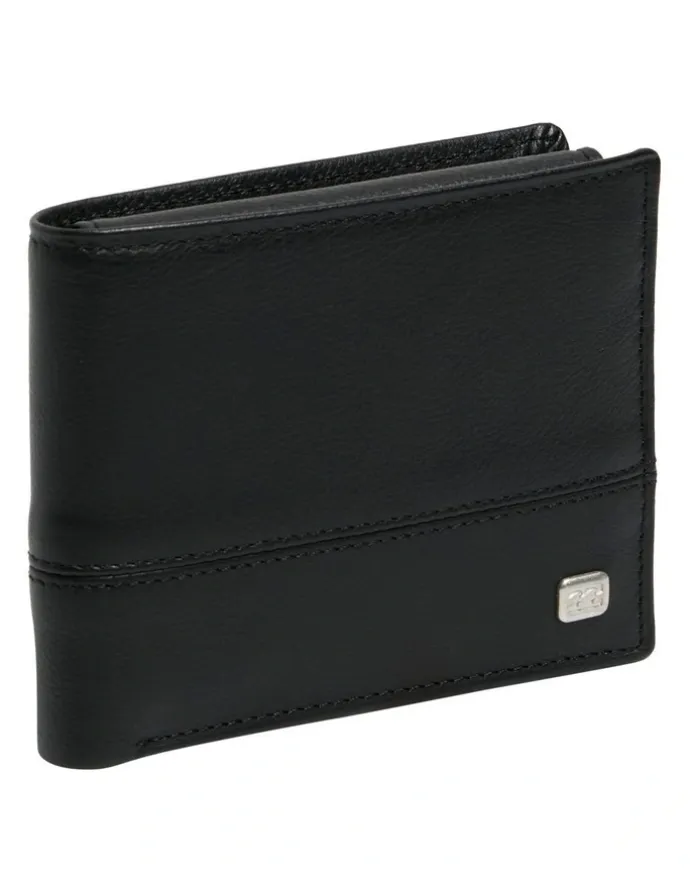 Billabong Dimension 2In1 Leather Wallet in Black