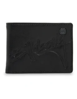 Billabong Script Bi Fold Wallet in Black