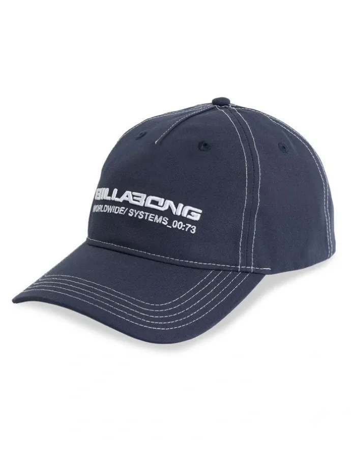 Billabong Spec Throw On Snapback Cap In Dusty in indigo