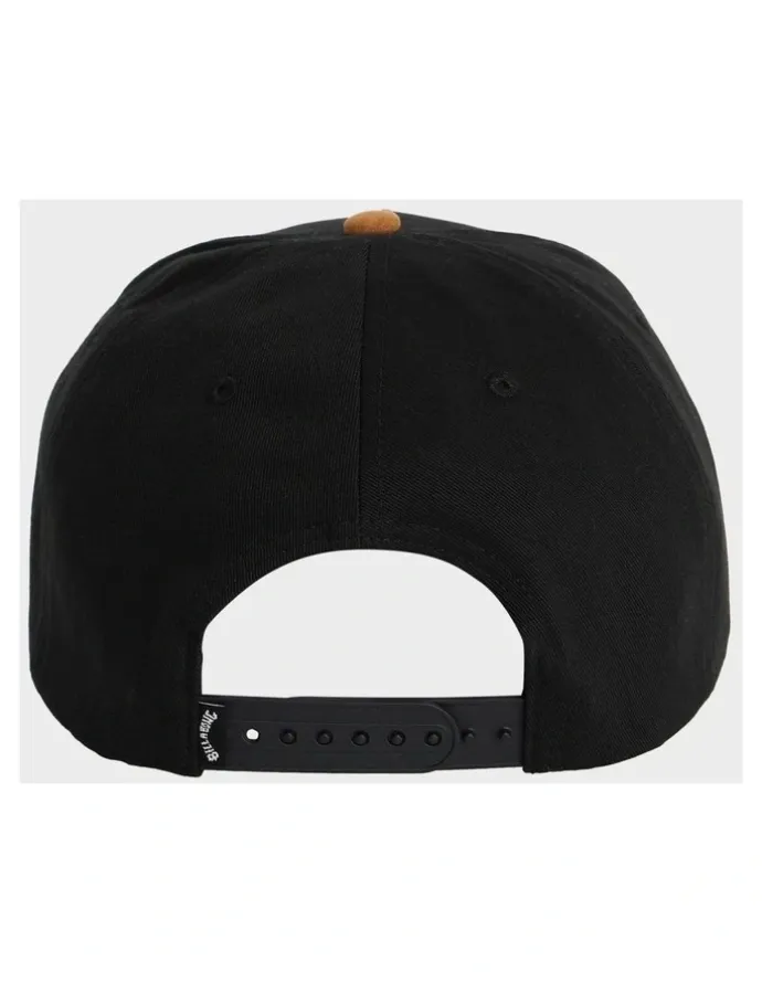 Billabong Stacked Snapback Cap in Black/Tan