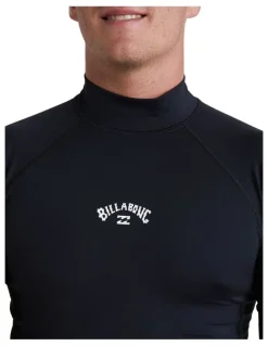 Billabong All Day Arch Rash Vest in Black
