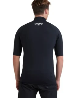 Billabong All Day Arch Rash Vest in Black