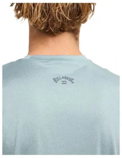 Billabong All Day Wave Loose Long Sleeve Rashvest in Blue Fog