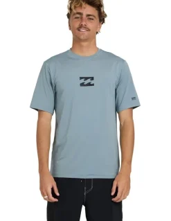 Billabong All Day Wave Surf Shirt in Blue Fog