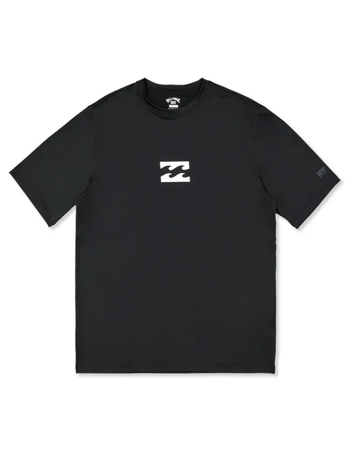 BILLABONG All Day Wave Surf T-shirt in Black