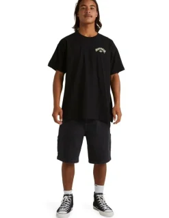 Billabong Aus Arch T-Shirt in Black