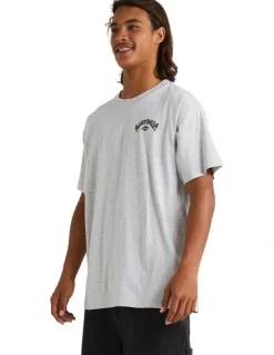 Billabong Aus Arch T-Shirt Light Grey Heather