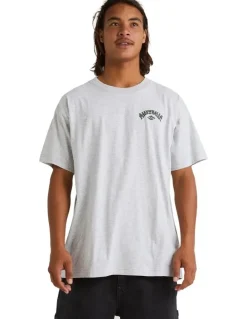 Billabong Aus Arch T-Shirt Light Grey Heather
