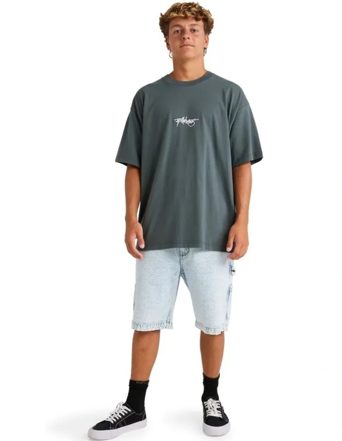 Billabong Bad Dog Workwear Shorts in Stone Blue