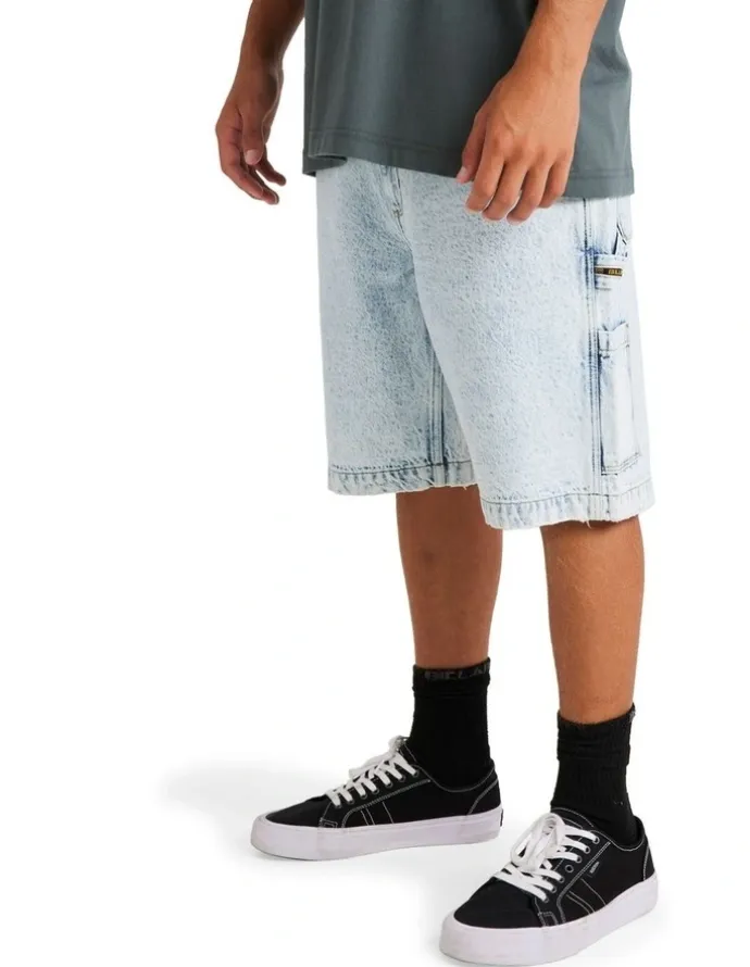 Billabong Bad Dog Workwear Shorts in Stone Blue