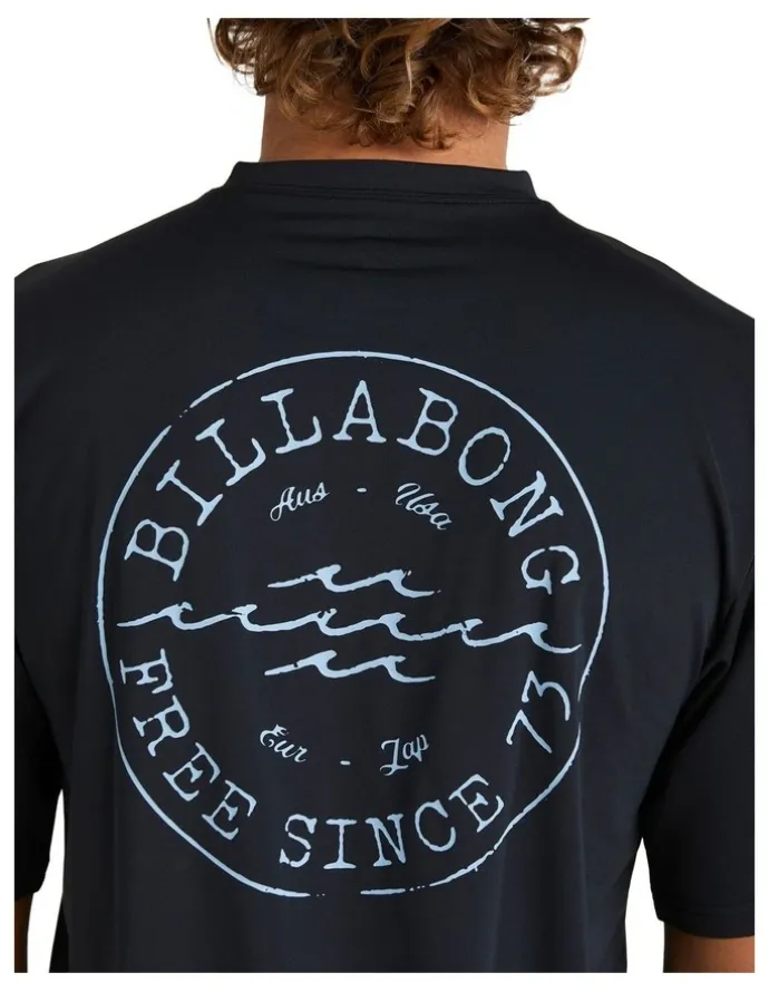 Billabong Big Wave Daz Rash Vest in Black