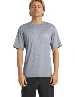 Billabong Big Wave Daz Rash Vest in Navy Heather