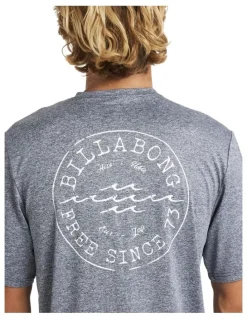 Billabong Big Wave Daz Rash Vest in Navy Heather