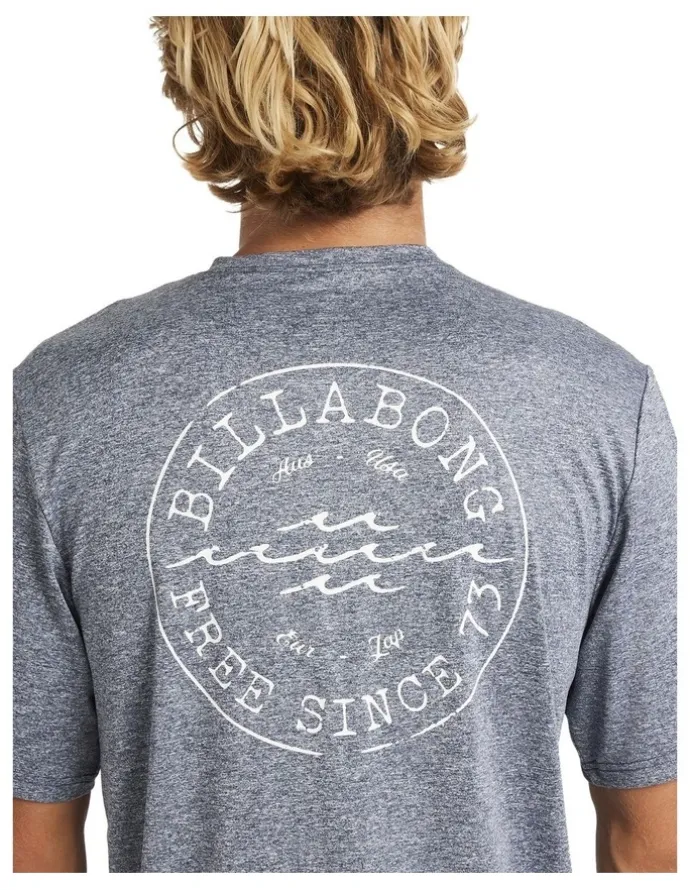 Billabong Big Wave Daz Rash Vest in Navy Heather