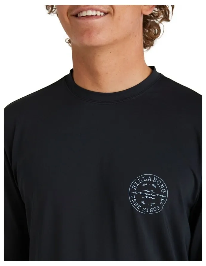 Billabong Big Wave Daz Rash Vest in Black