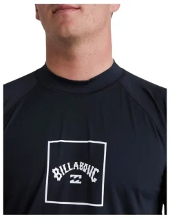 Billabong Boxed Arch Rash Vest in Black