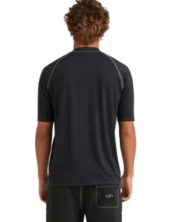 Billabong Boxed Arch Rash Vest in Black