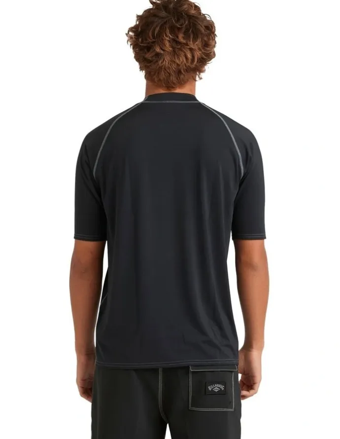 Billabong Boxed Arch Rash Vest in Black