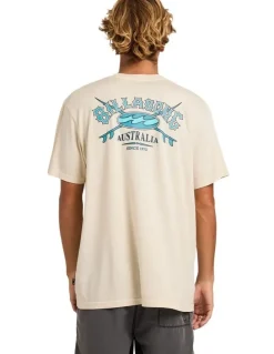 Billabong Heritage Arch Premium T-Shirt in Oatmeal