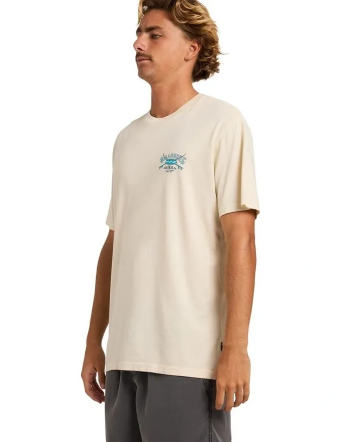 Billabong Heritage Arch Premium T-Shirt in Oatmeal