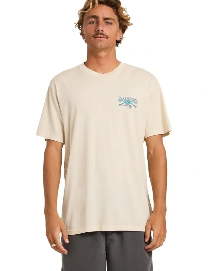 Billabong Heritage Arch Premium T-Shirt in Oatmeal