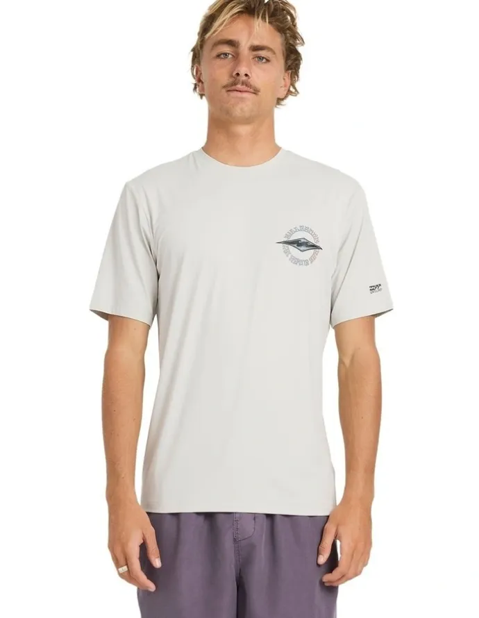 BILLABONG Hollow Diamond Loose Fit Surf T-shirt in Silver