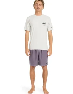 BILLABONG Hollow Diamond Loose Fit Surf T-shirt in Silver