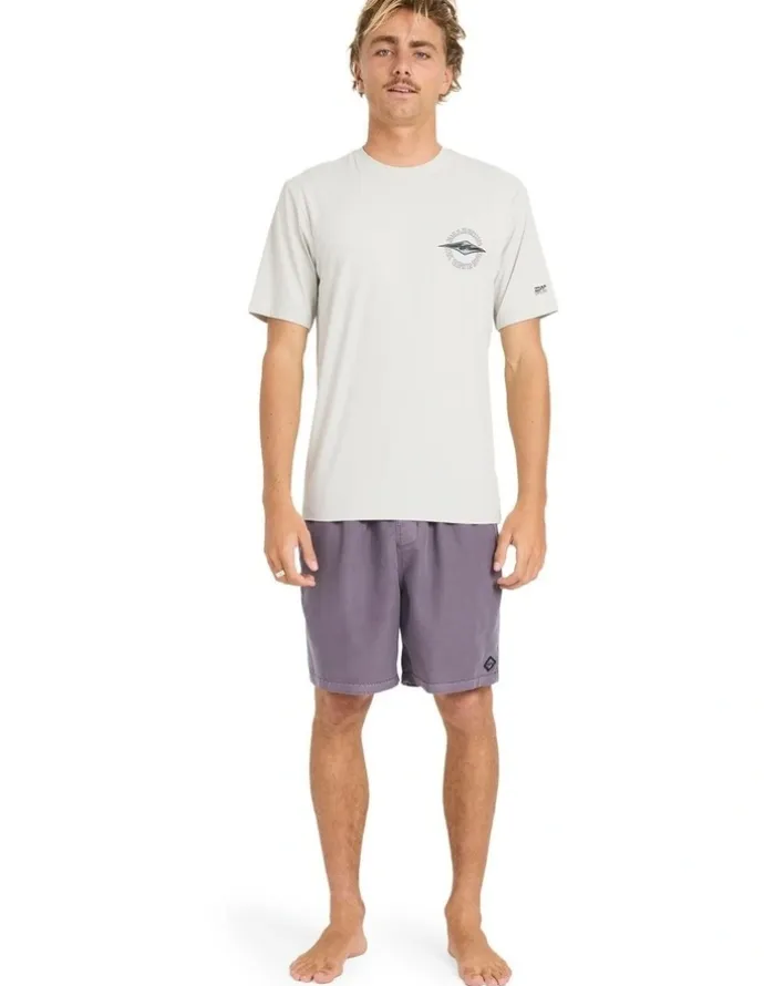 BILLABONG Hollow Diamond Loose Fit Surf T-shirt in Silver