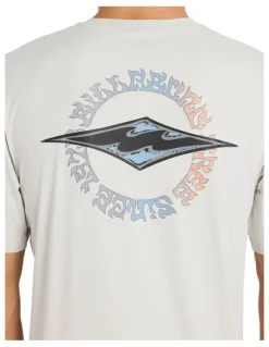 BILLABONG Hollow Diamond Loose Fit Surf T-shirt in Silver