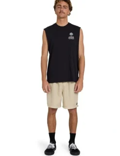 Billabong Portal Muscle Top Washed in Black