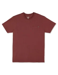 Billabong Premium Pocket T-Shirt Wine